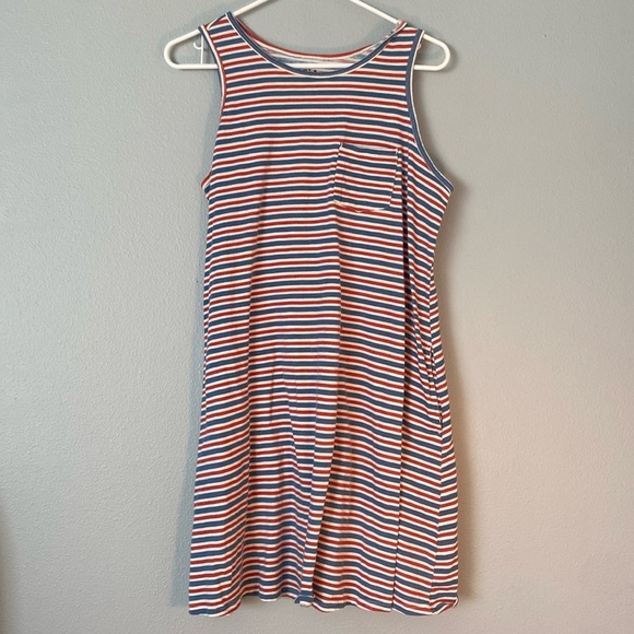 Dresses & Skirts - Striped Sleeveless Top in Red and Blue